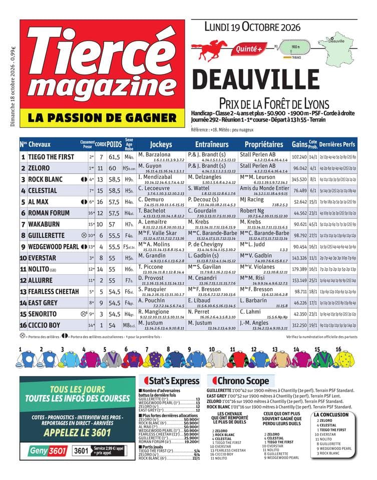 Couverture de l'édition du Dimanche 18 octobre 2026